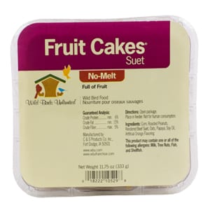 Fruit Cakes No-Melt Suet, Bird Food, Wild Birds Unlimited, WBU