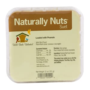 Naturally Nuts Suet, Bird Food, Wild Birds Unlimited, WBU