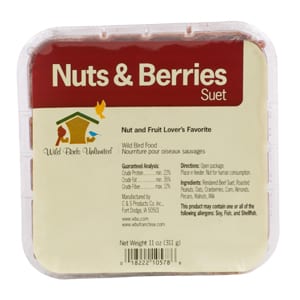 Nuts & Berries Suet, Bird Food, Wild Birds Unlimited, WBU